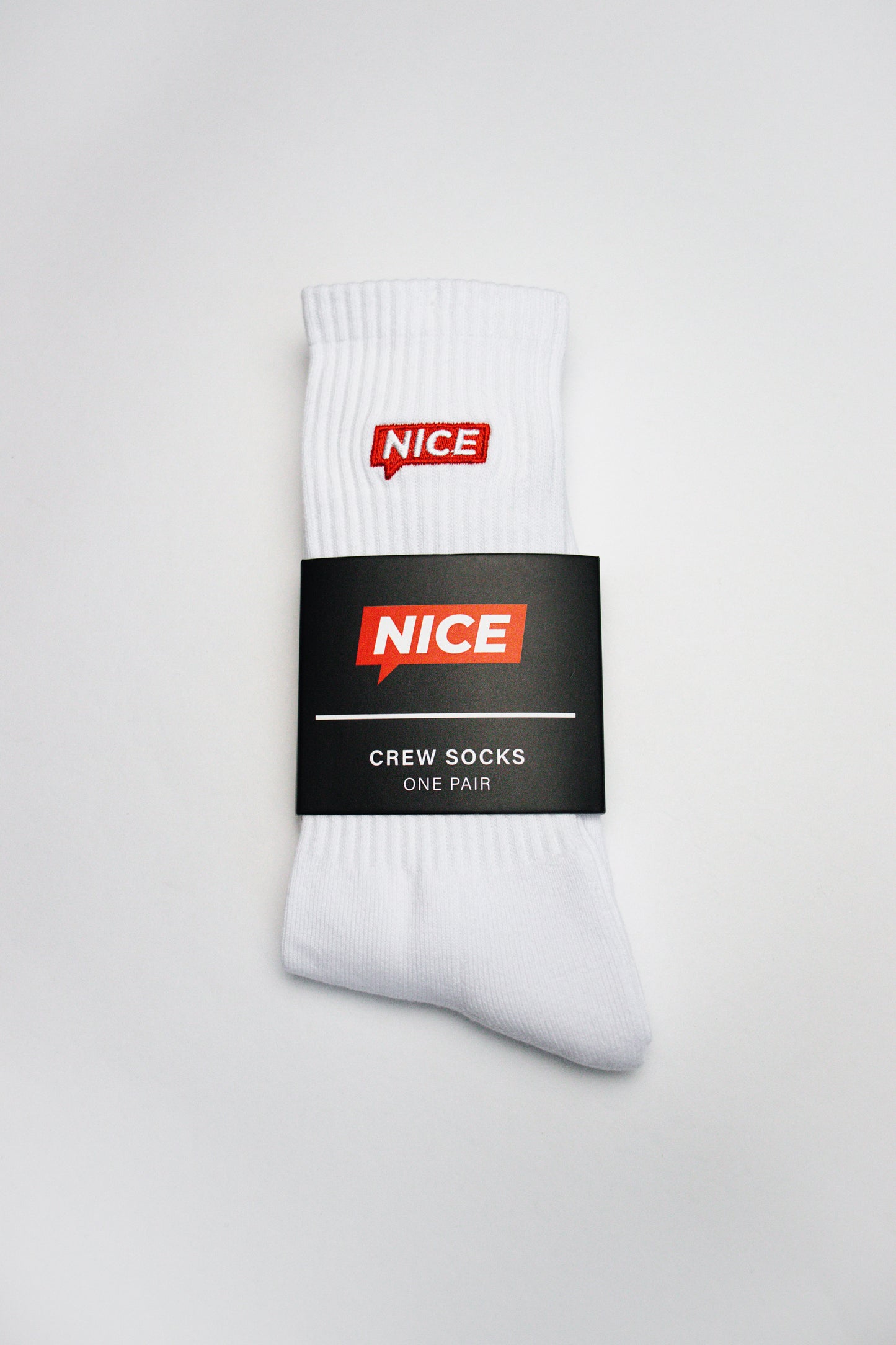 Nice White Crew Sock