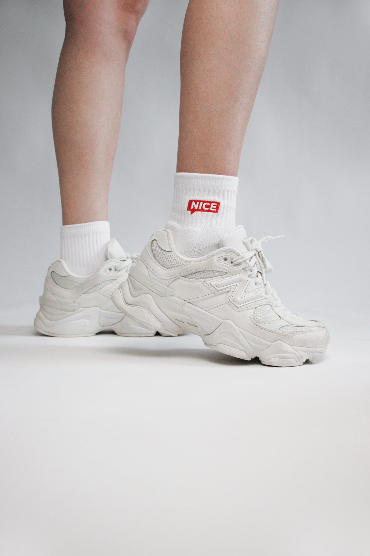 Nice White Ankle Sock