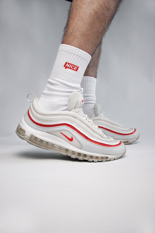 Nice White Crew Sock